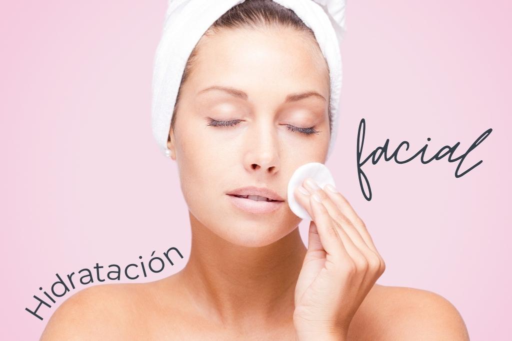 hidratar la piel facial